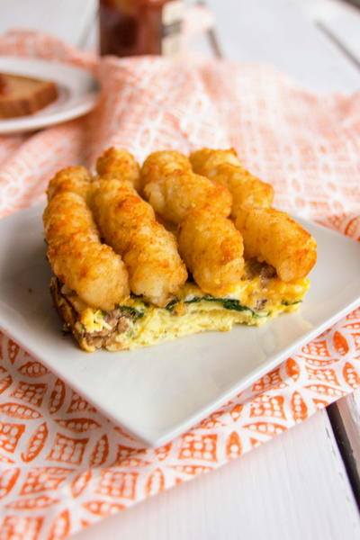 Tater Tot Breakfast Casserole with Sausage Tater Tot Breakfast Casserole with Sausage
