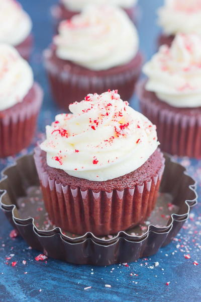 Peppermint Red Velvet Cupcakes Peppermint Red Velvet Cupcakes
