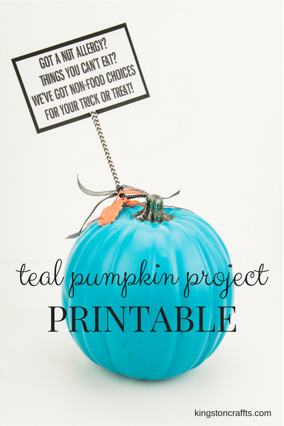 Teal Pumpkin Project - FREE Printable