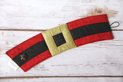 Santa's Belt Coffee Cozy