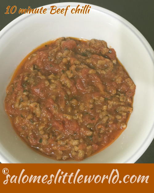 10 Minute Beef Chilli 10 Minute Beef Chilli
