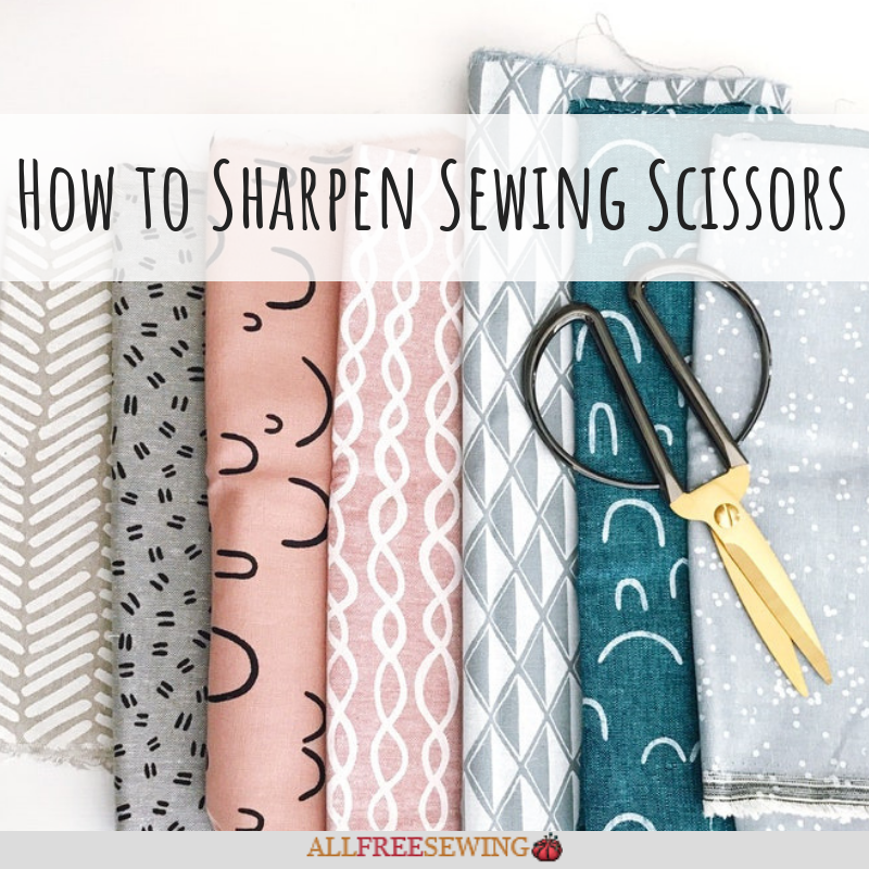 sharpen fabric scissors