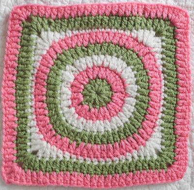 Concentric Circles Granny Square