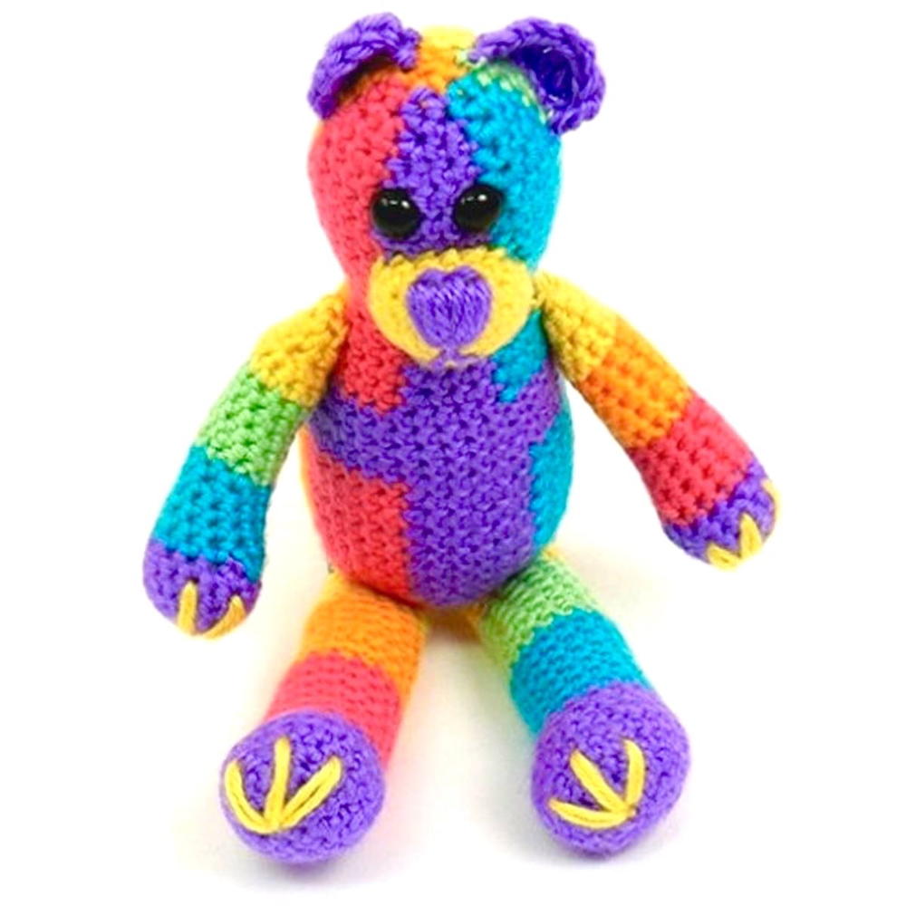 rainbow teddy bear