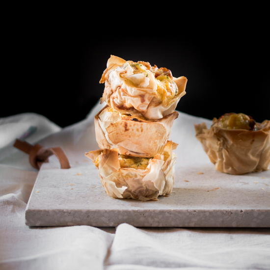 Mini Quiches Made with Filo Pastry Mini Quiches Made with Filo Pastry