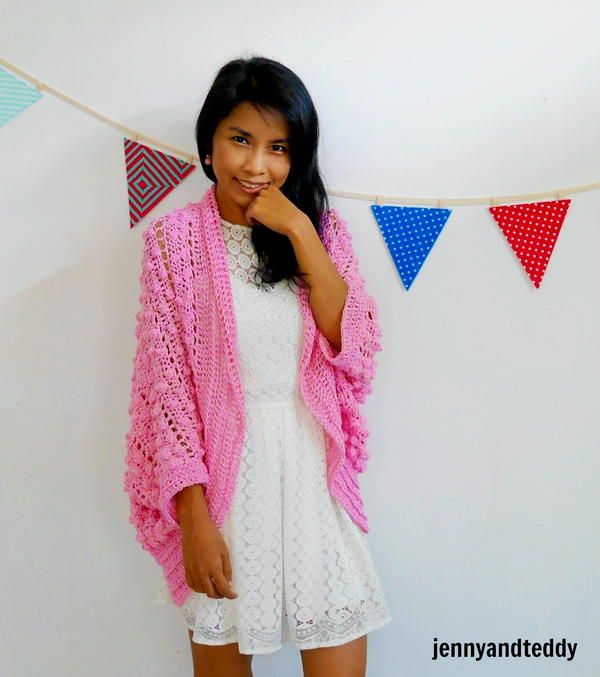 Bubble Gum Blanket Cardigan Bubble gum blanket cardigan