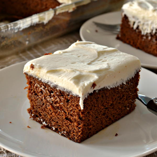 Gingerbread Cake with Cream Cheese Frosting