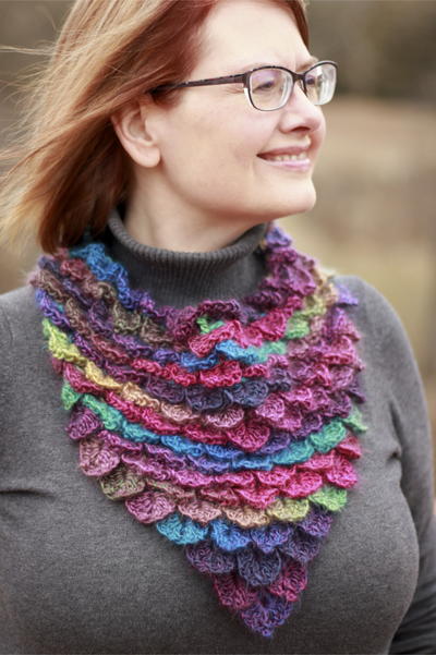 Stained Glass Dragon Scales Bandana Cowl Stained Glass Dragon Scales Bandana Cowl