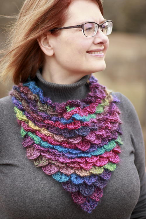 Stained Glass Dragon Scales Bandana Cowl Stained Glass Dragon Scales Bandana Cowl