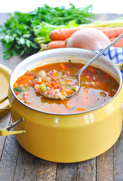 Bean Soup Stovetop Slow Cooker Instant Pot Bean Soup {Stovetop + Slow Cooker + Instant Pot}