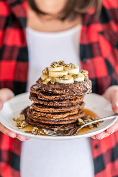 Chocolate Pumpkin Paleo Pancakes Chocolate Pumpkin Paleo Pancakes