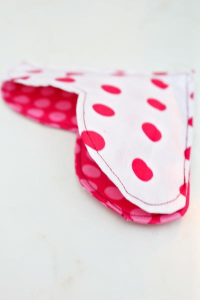 Fabric Heart Bookmarks Fabric Heart Bookmarks