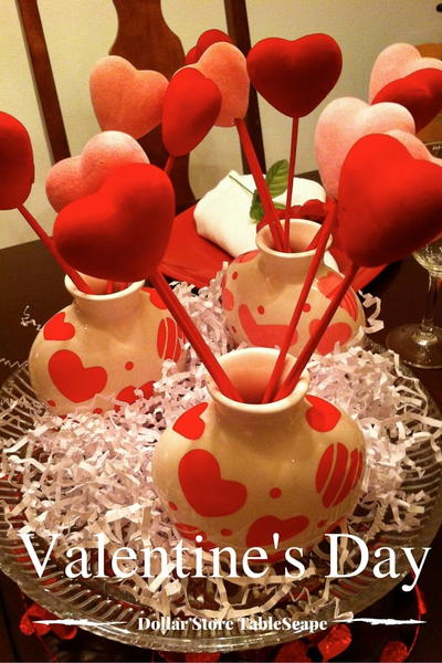 Valentines Day Dollar Store Tablescape Valentine's Day Dollar Store Tablescape