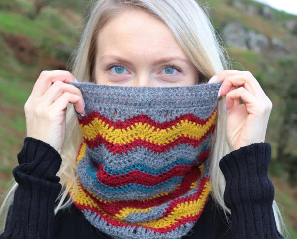 Thunder Bolt Crochet Cowl Thunder Bolt Crochet Cowl