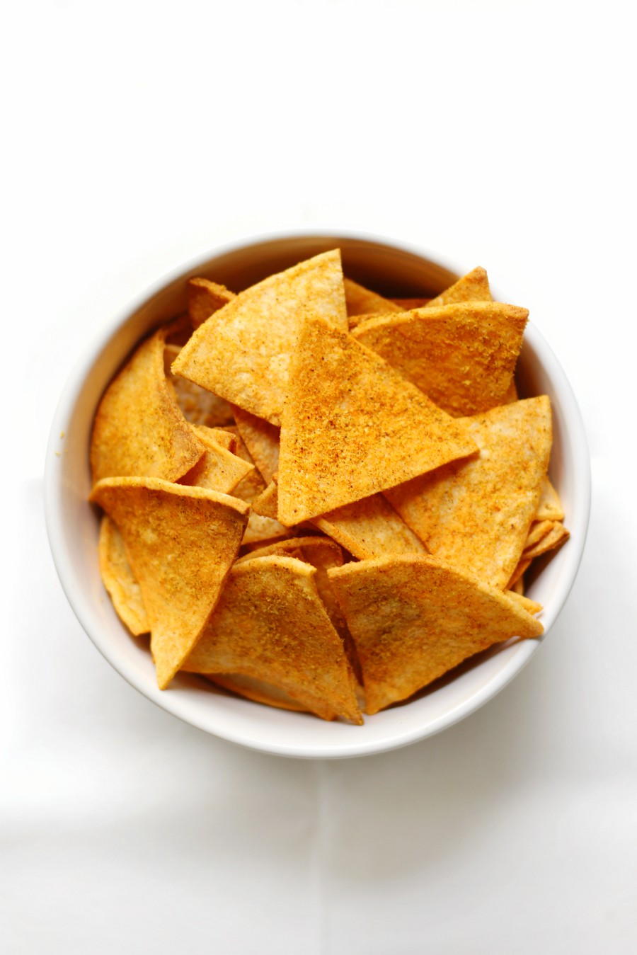 Healthy Homemade Vegan Doritos "Nacho Cheese" Flavor (GlutenFree
