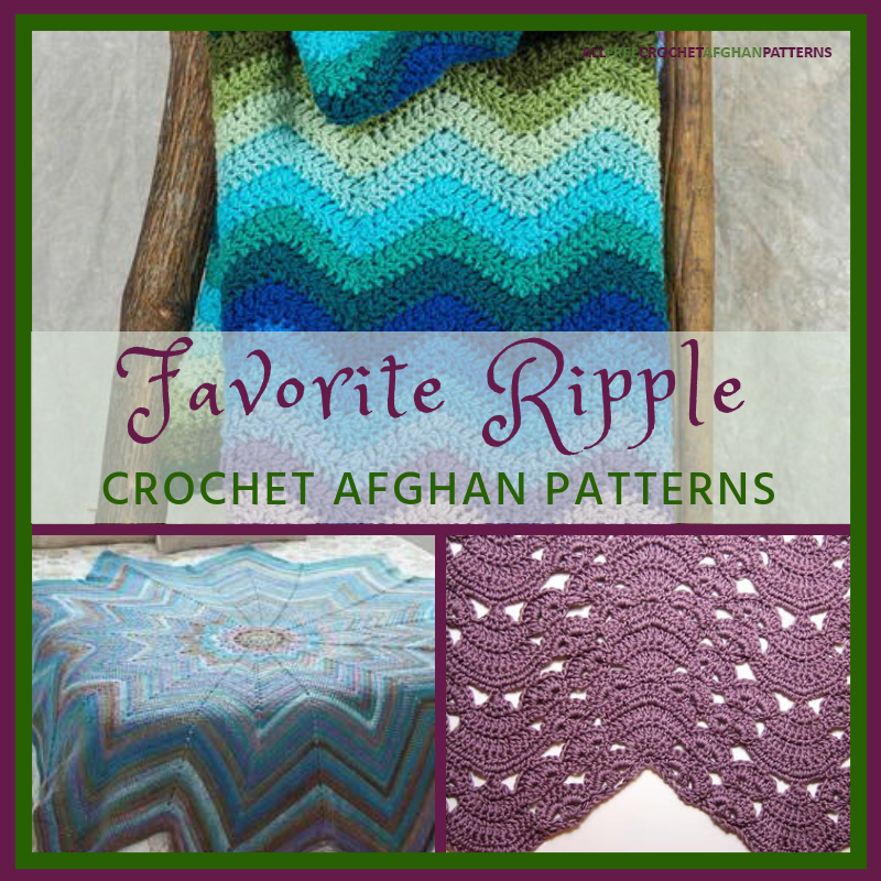 30 Favorite Ripple Crochet Afghan Patterns AllFreeCrochetAfghanPatternscom Lyn woolpatterns
