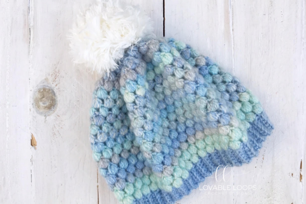 Snowflake Puff Stitch Beanie Snowflake Puff Stitch Beanie_3