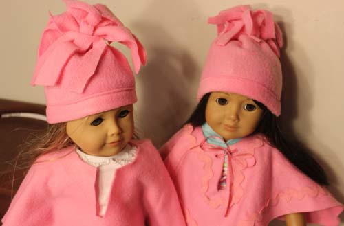 Doll Fleece Poncho Doll Fleece Poncho