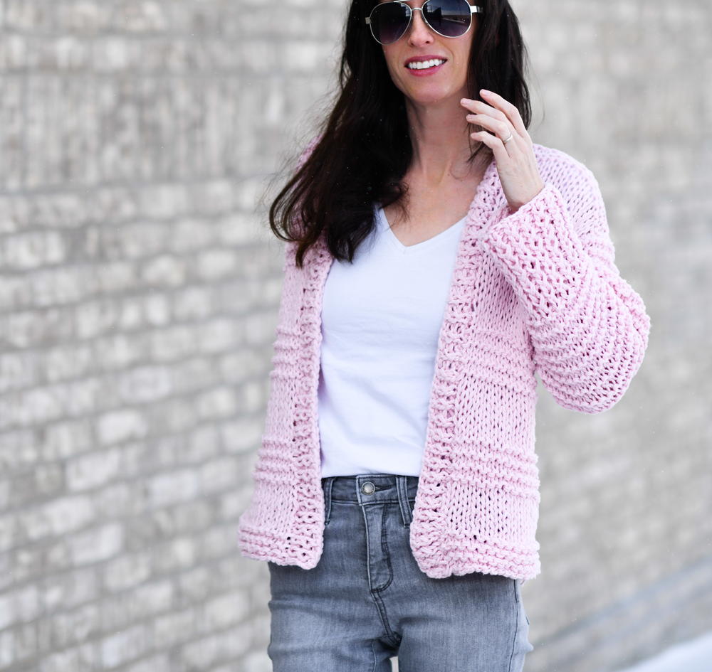Cotton Candy Easy Cardigan
