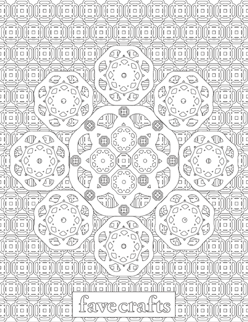 Kaleidoscope Coloring Page Kaleidoscope Coloring Page