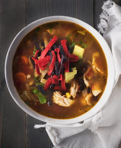 Chick-fil-A Chicken Tortilla Soup Recipe (in a Slow Cooker)