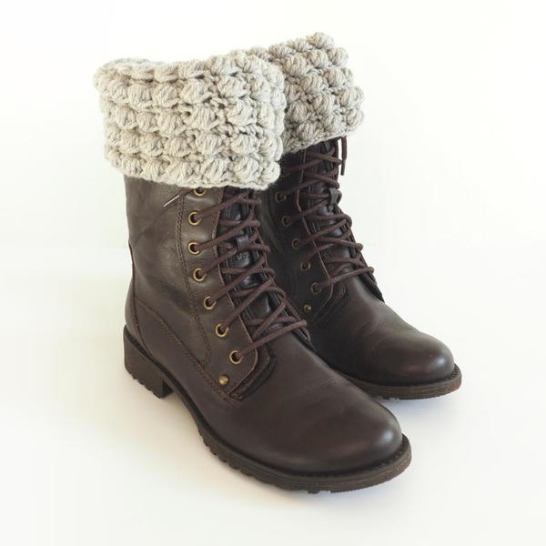 Bobble Stitch Boot Cuff Crochet Pattern Bobble Stitch Boot Cuff Crochet Pattern