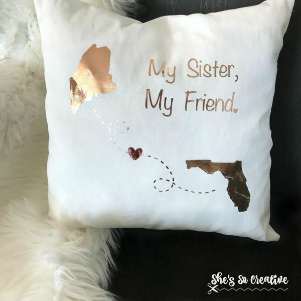My Sister My Friend Pillow Cover My Sister, My Friend Pillow Cover