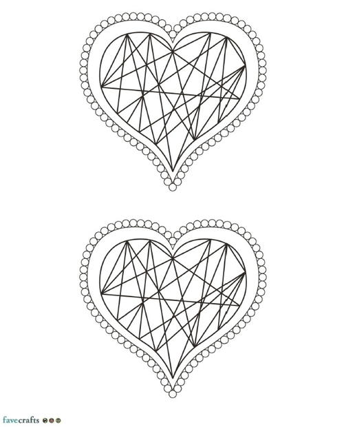 Hip Hearts Coloring Page Hip Hearts Coloring Page