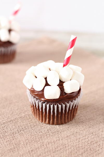Cup of Hot Cocoa Cupcakes