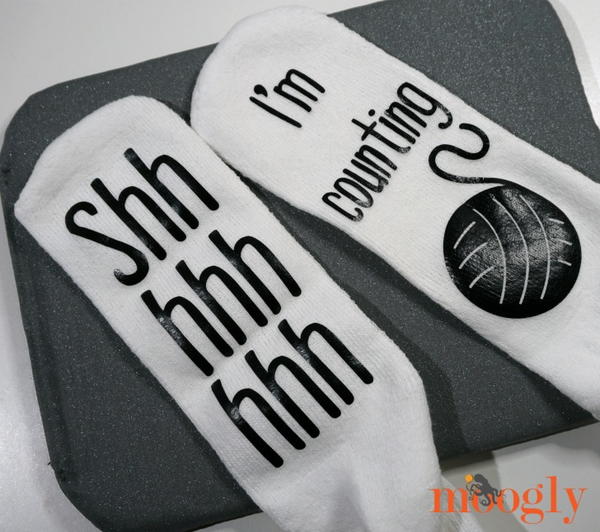Quick Cricut Craft Shh Im Counting Socks Quick Cricut Craft: “Shh… I’m Counting” Socks
