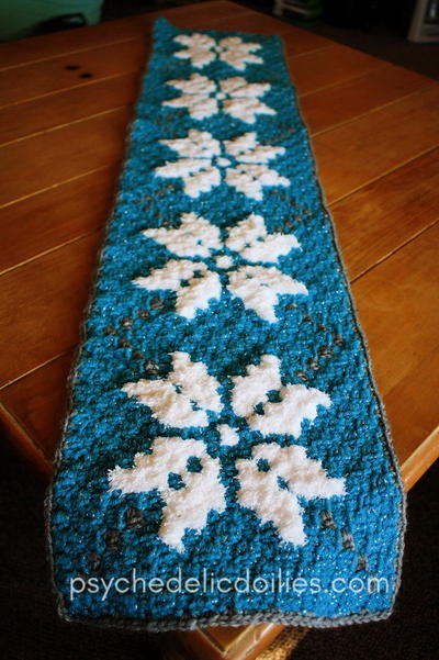 Winter C2C Table Runner Winter C2C Table Runner