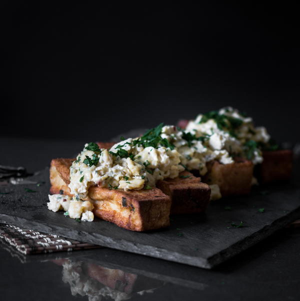 French Toast with Scrambled Eggs French Toast with Scrambled Eggs