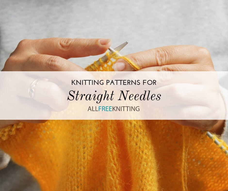 24 Straight Needle Knitting Patterns for Beginners