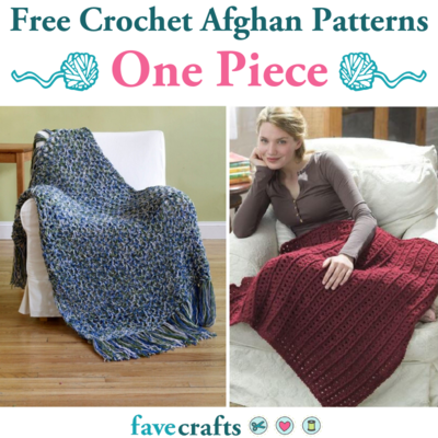 25 Free Crochet Afghan Patterns One Piece Only