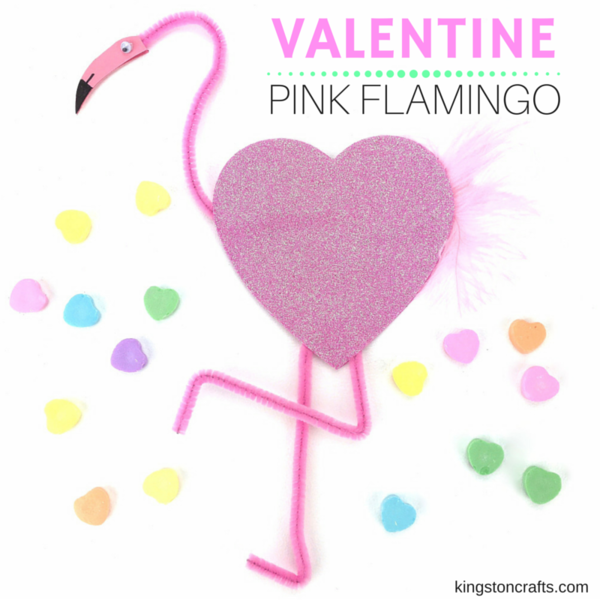 Pink Flamingo DIY Valentine Pink Flamingo DIY Valentine