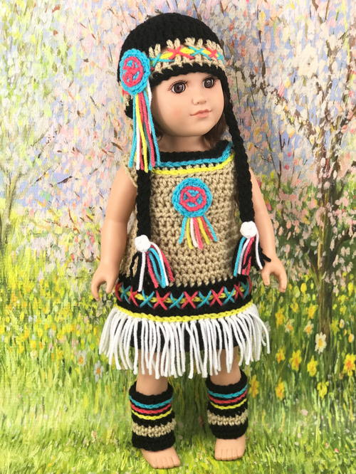 18 Native American Doll Dress 18" Native American Doll Dress