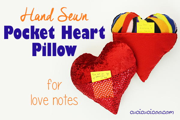 Pocket Heart Pillow for Kids to Sew Pocket Heart Pillow for Kids to Sew