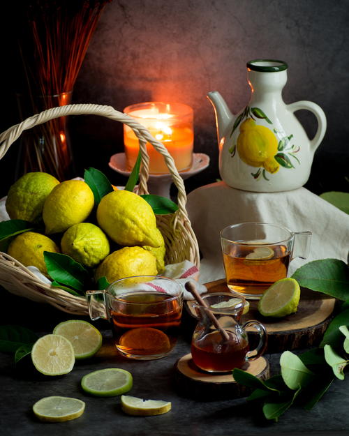 Honey and Lemon Green Tea