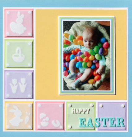 Happy Easter Scrapbook Page Happy Easter Scrapbook Page