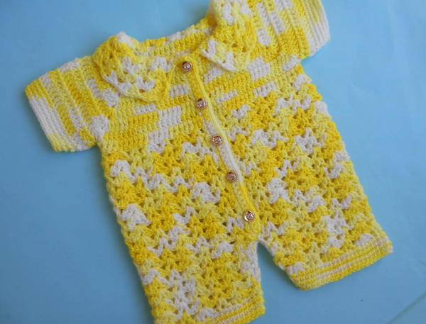 Baby Romper Sweater Easy Crocheted Baby Jumper Sweater Baby Romper Sweater /Easy Crocheted Baby Jumper Sweater