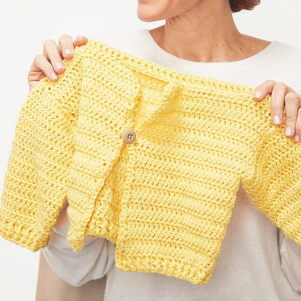 Childrens One Button Cardigan Crochet Pattern Children’s One Button Cardigan Crochet Pattern