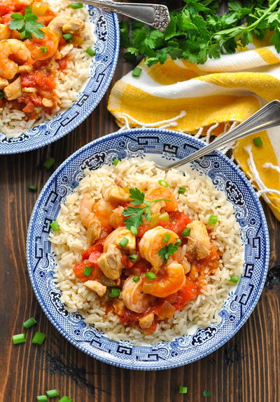 Slow Cooker Instant Pot Jambalaya Slow Cooker + Instant Pot Jambalaya