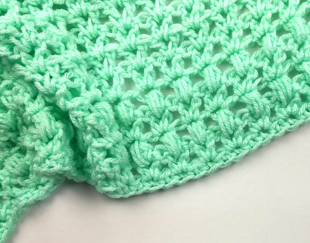 One Skein Mini Crochet Blanket Pattern | AllFreeCrochet.com