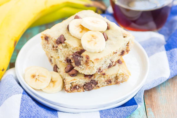 Banana Chocolate Chip Sheet Pan Pancakes Banana Chocolate Chip Sheet Pan Pancakes