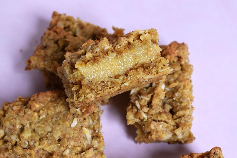 Buttery Caramel Oat Slice