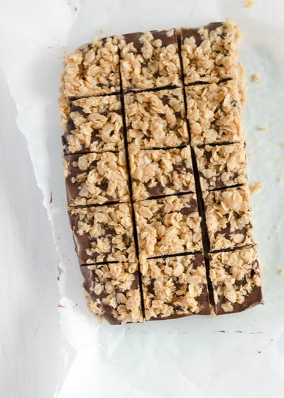 No Bake Dark Chocolate Oat Bars No Bake Dark Chocolate Oat Bars