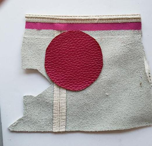 Repurposed Leather Purse Reversible Pendant Repurposed Leather Purse Reversible Pendant