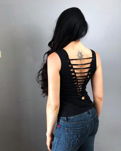 DIY No Sew Woven T Shirt Refashion DIY No Sew Woven T Shirt Refashion