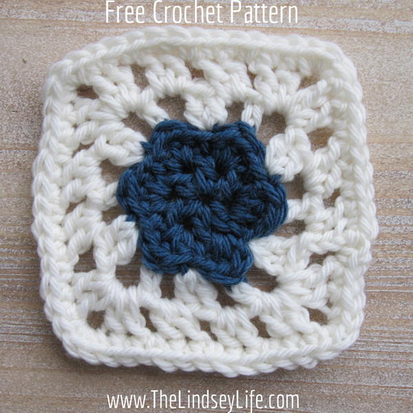 Small Flower Afghan Square Small Flower Afghan Square
