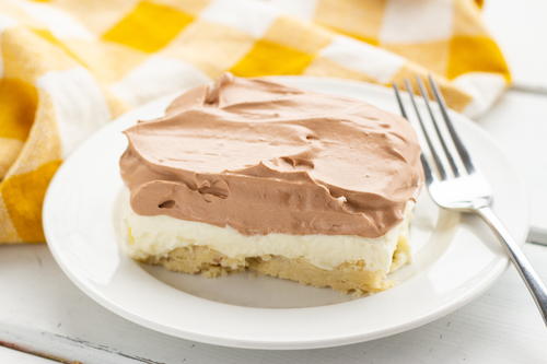 Almond Crusted Creamy Pudding Cake Almond Crusted Creamy Pudding Cake